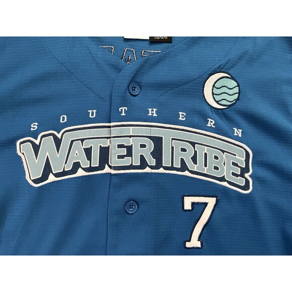 Avatar Last Airbender Jersey Mens Size Large Southern Water Tribe Katara 7 Stich - Picture 3 of 8